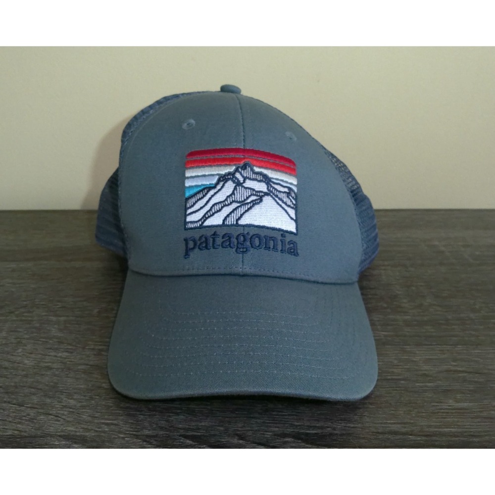 Patagonia NetPlus Trucker Hat Cap Gray Blue Adjustable Recycled Fishing Nets